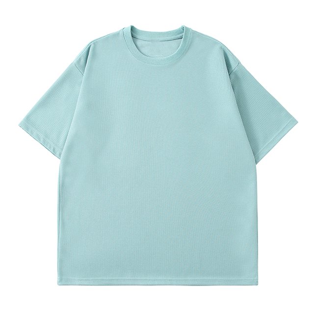 RKSTN Chemises pour Hommes Mode Décontractée Couleur Unie Col Rond T-Shirt Manches Courtes Chandail Respirant Blouse Tops