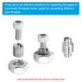 thumbnail image 4 of Unique Bargains Adaptateurs Filetage Manchon Réducteur Écrou 20pcs M6x1 Mâle à M4x0.7 Femelle Réparation Insert Écrou 15mm, 4 of 7