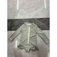 thumbnail image 2 of Faithtur Infant Girl Solid Color Ruffle Zipper Rash Guard Swimwear Bathing Suit, 2 of 8