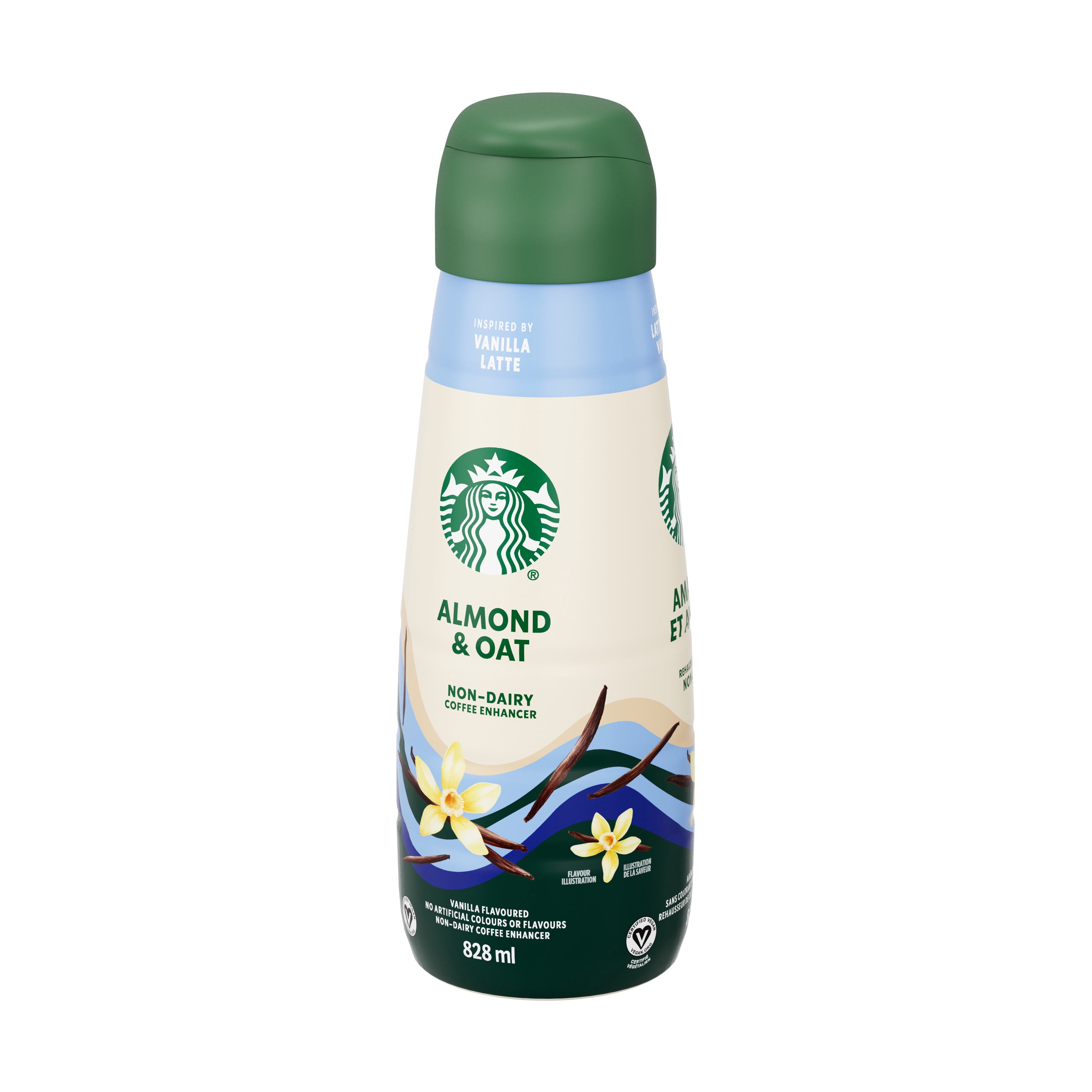 STARBUCKS Rehausseur de café non laitier, vanille, mélange d’amandes et d’avoine, végétalien