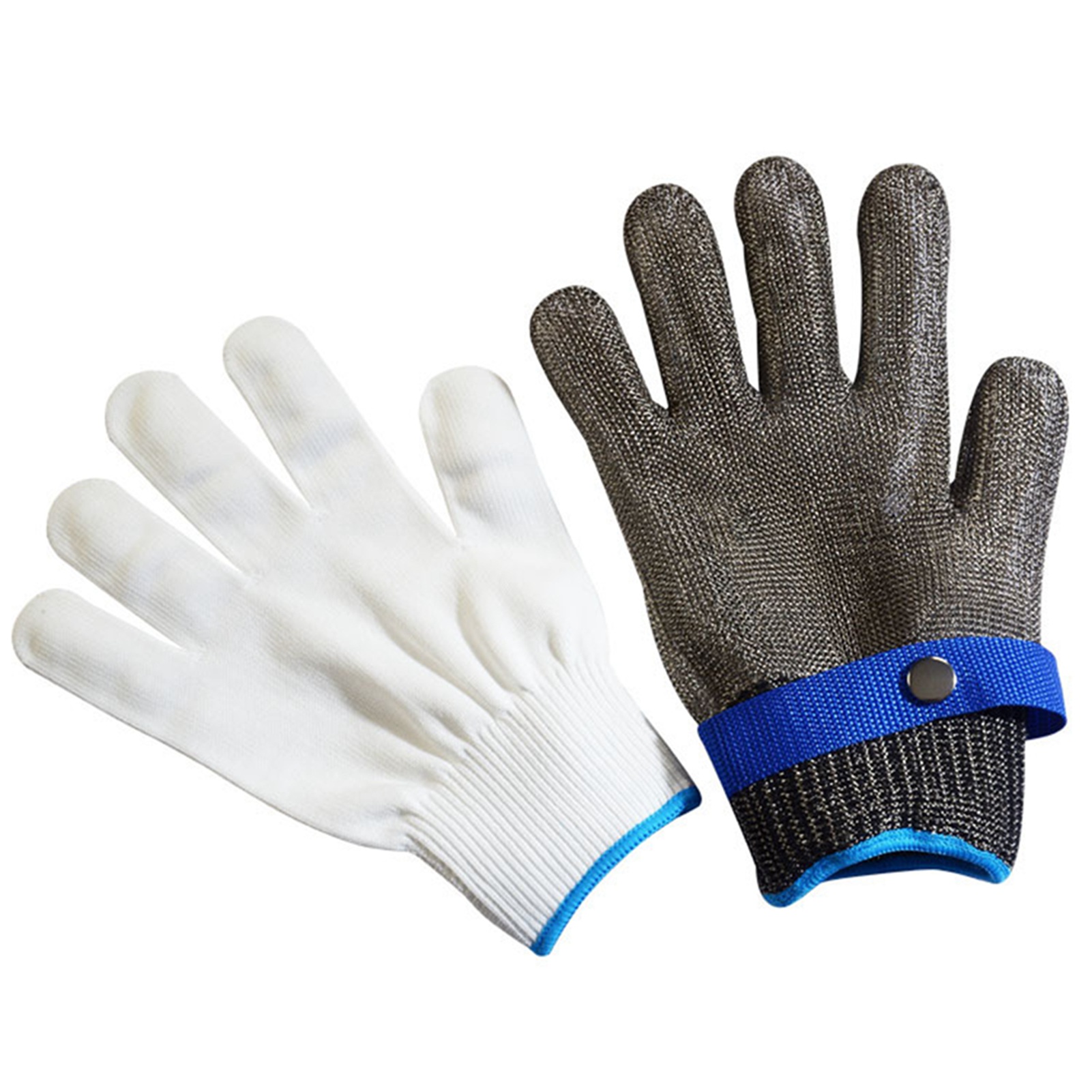 2Pcs Cut  Gloves Work Gloves Anti Cutting Scratch  Buckle Adjustable  Gloves for Hand