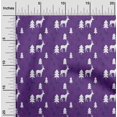 thumbnail image 1 of oneOone Viscose Chiffon Violet Fabric Merry Christmas Craft Projects Decor Fabric Printed By The Yard 42 Inch Wide, 1 of 1