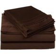 thumbnail image 1 of 400 Thread Count 100% Egyptian Cotton 3-Piece Fitted Sheet ( 1 Fitted Sheet + 2 Pillow Covers) 30 Inches Deep Pocket Size Solid Pattern, 1 of 6