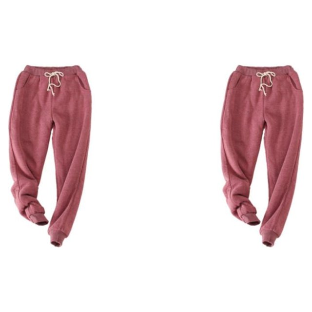 kurtrusly Pantalon d'Hiver Chaud et Rester à la Mode pour Femmes Conçu pour le Confort Viné M 2Set