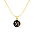thumbnail image 1 of SIfdSeng Collier Initiale 26 Forme Ronde Chaîne Alphabet 26 Collier Alphabet A Z Initiale 26 Colliers Dorés pour Femmes Filles, 1 of 4