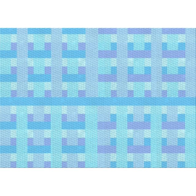 Ahgly Tapis Rectangulaire Lavable en Machine Intérieur Transitionnel Bleu, 2 Pieds x 4 Pieds