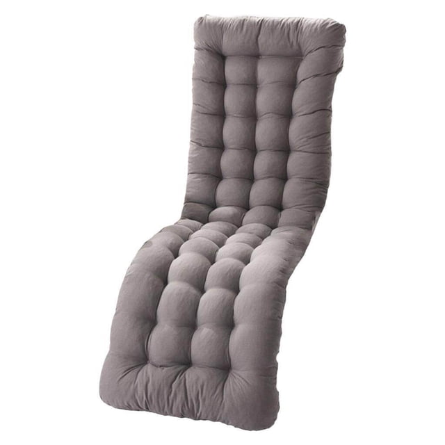 Coussin de Jardin Confortable en Polyester pour Fauteuil Inclinable, Matelas Épaissi pour Fauteuil Inclinable Extérieur, Coussin de Fauteuil à Bascule Intérieur Gris