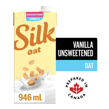 Silk Boisson d'Avoine, Vanille Non Sucrée, Sans Produits Laitiers, à Longue Conservation