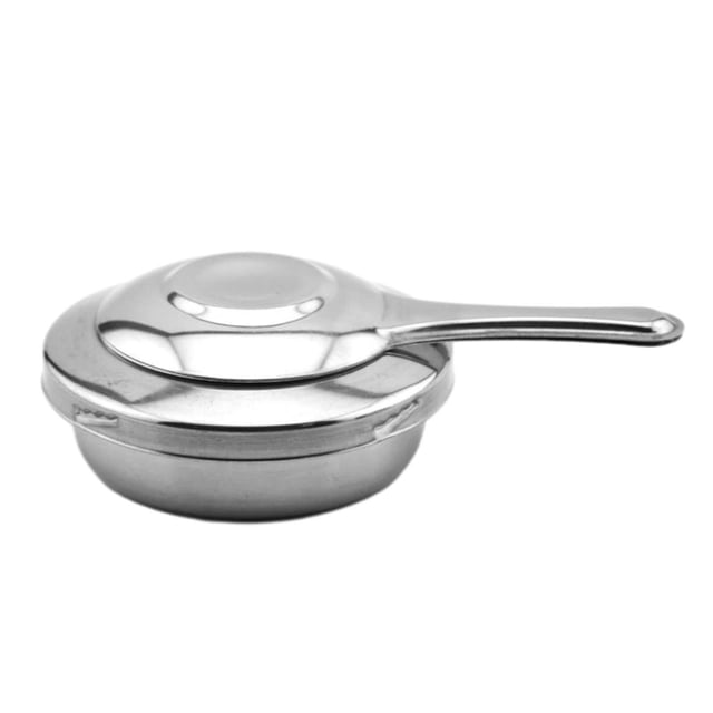 Réchaud à Alcool en Acier Inoxydable avec Porte-Carburant, Réchaud de Buffet pour l'Extérieur Style 2