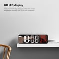 thumbnail image 4 of Large LED Digital Wall Clock with Temperature, Date & Humidity Display - 3-Level Brightness Adjustment, Wall-Mounted or Tabletop, Battery/USB Powered (Batteries Not Included), 4 of 9