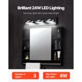 thumbnail image 2 of VEVOR 3-Light LED Modern Bathroom Vanity Light Fixtures 19.69-Inch Wall Light Fixtures, 2 of 9