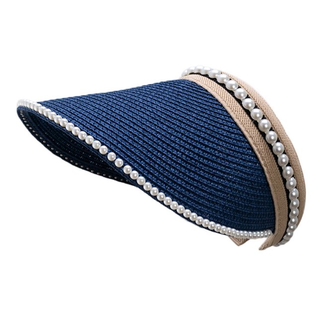 Empty Top Hat Breathable Indeformable Straw Reinforced Quick Drying Visor Hat Outdoor Supplies