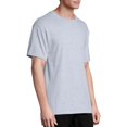 thumbnail image 3 of Hanes T-Shirts à Col Ras du Cou ComfortSoft pour Hommes, Lot de 4, TG, Gris Acier Clair, 3 of 4