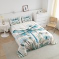 thumbnail image 4 of Erosebridal Blue Dragonfly Bedding Twin Comforter Set,Flower Dandelion Down Comforter,Animal Decor,Reversible,Lightweight,2pcs, 4 of 7