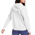 thumbnail image 2 of Hanes Womens ComfortSoft EcoSmart Full-Zip Hoodie Sweatshirt, S, White, 2 of 2