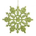 thumbnail image 1 of Vickerman M101613 8 in. Lime Glitter Snowflake 12-Pvc Box, 1 of 2
