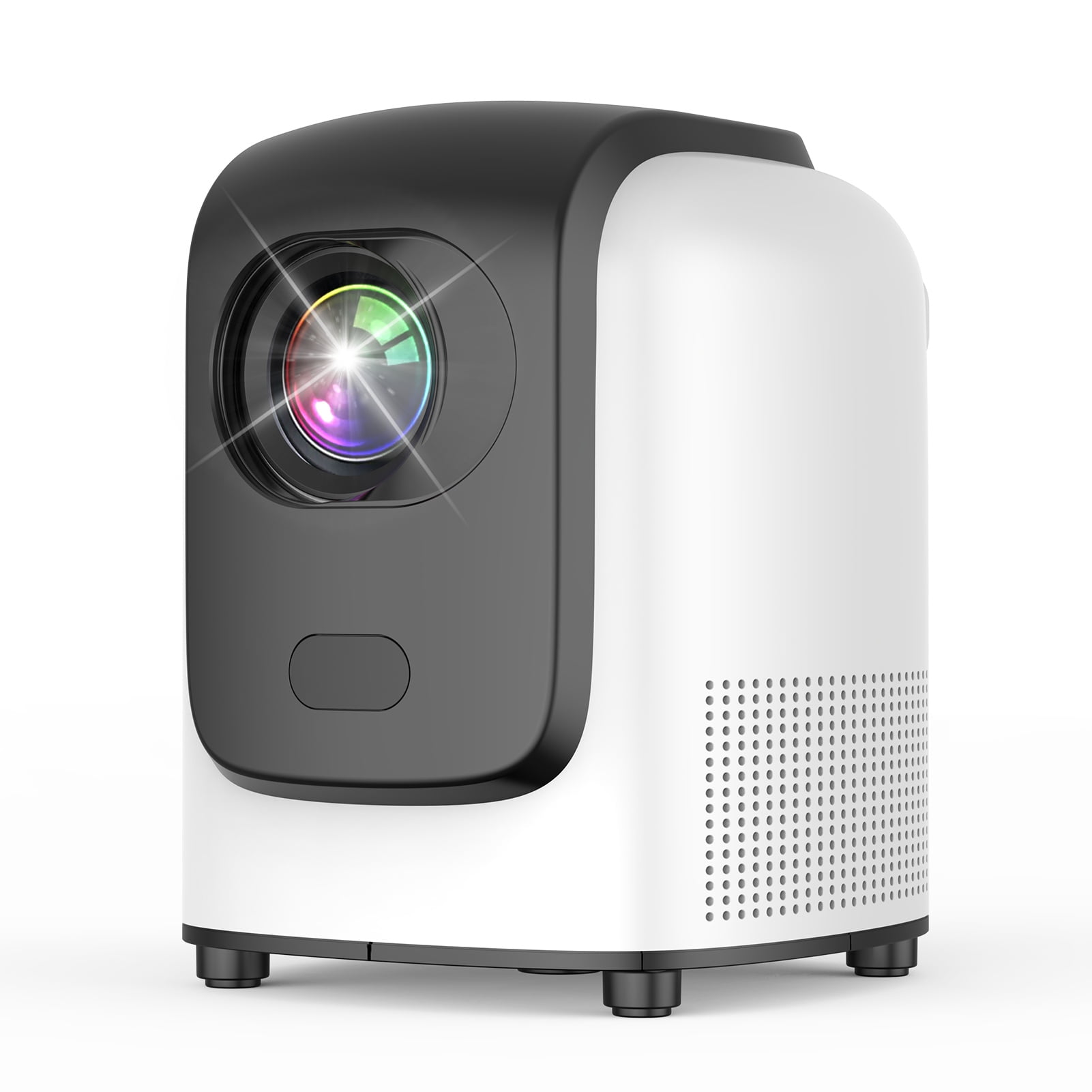 Home Theater Projector T-1 - 1080P Resolution, 4K Decoding, Android 9.0, 240 ANSI Lumens, 100" Display Size, Automatic Keystone Correction, WiFi 6 & Bluetooth Connectivity, Built-in Speaker, Remote