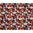 thumbnail image 4 of oneOone Polyester Lycra Dark Red Fabric Cloud & Bird Cartoon Sewing Craft Projects Fabric Prints By Yard 56 Inch Wide, 4 of 4