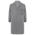 thumbnail image 3 of iiniim Unisex Mens Womens Lapel Wear Resistant Work Jacket Long Sleeve Dustproof Lab Coat Uniforms Gray 185, 3 of 6