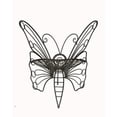 thumbnail image 4 of Hi-Line Gift 45 in Metal Butterfly Chair Black Garden Bench, 4 of 5