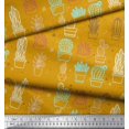 thumbnail image 3 of Soimoi Rayon Crepe Fabric Cactus Tree Fabric Prints by Yard 46 Inch Wide, 3 of 5