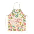 thumbnail image 2 of Vaidha Easter Home Printing Linen Imitation Apron Kitchen Fouling Multi Functional Apron, 2 of 3