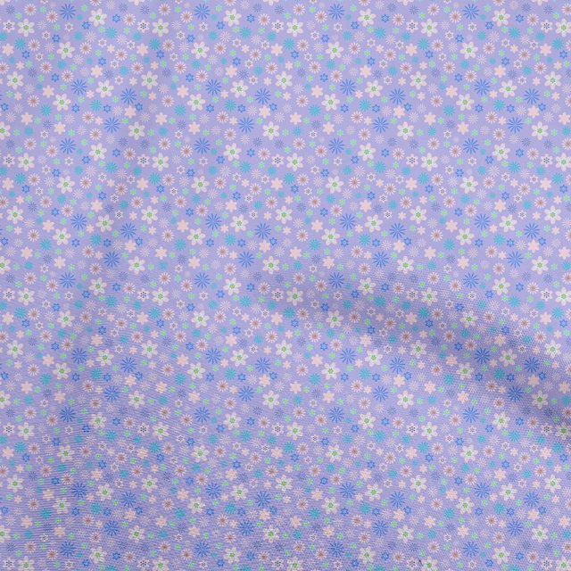 oneOone Rayon Medium Purple Fabric Floral Sewing Craft Projects Fabric Prints By Yard 56 Inch Wide