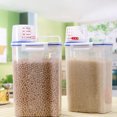thumbnail image 2 of Amdohai 2L Rice Storage Container with Measuring Cup Transparent Food Storage Containers for Grain Cereal Soybean Snack Pet Food in Kitchen Pantry Fridge, 2 of 7