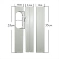 thumbnail image 2 of 3PCS Adjustable Portable Window Kit Plate for Air Conditioner Accessories Air Conditioner Window Attachment-55CM,1 x Window Kit Plate with screw,Silver, 2 of 6