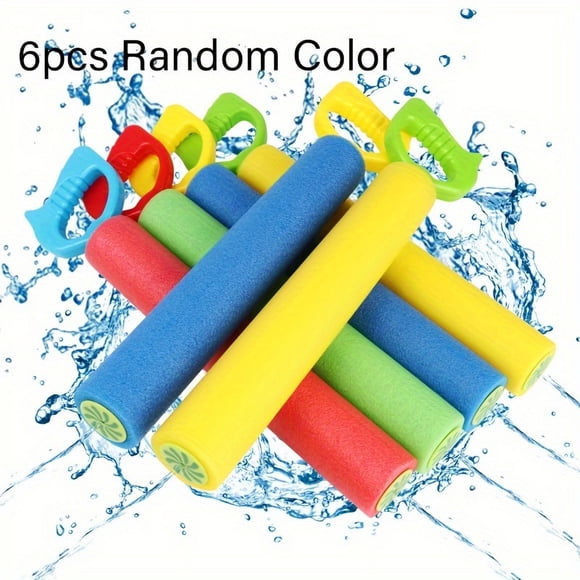 6pcs, Water Gun- 35ft Range Water Shooter Water Blaster Pool Water Gun Cannon For Adults Summer Fun In Swimming Pool, Beach