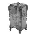 thumbnail image 1 of Makeup Cotton Box, Cotton Pad Holder Buttom Opening  For Bedroom Translucent Grey, 1 of 8