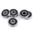 thumbnail image 4 of Roulement à Billes à Rainure Profonde, 10 Pcs Micro Roulements 608-2RS Roulement à Billes Double Face Caoutchouc Noir Scellé Mini Roulements Outil Accessoires, Facile à Utiliser, 4 of 9