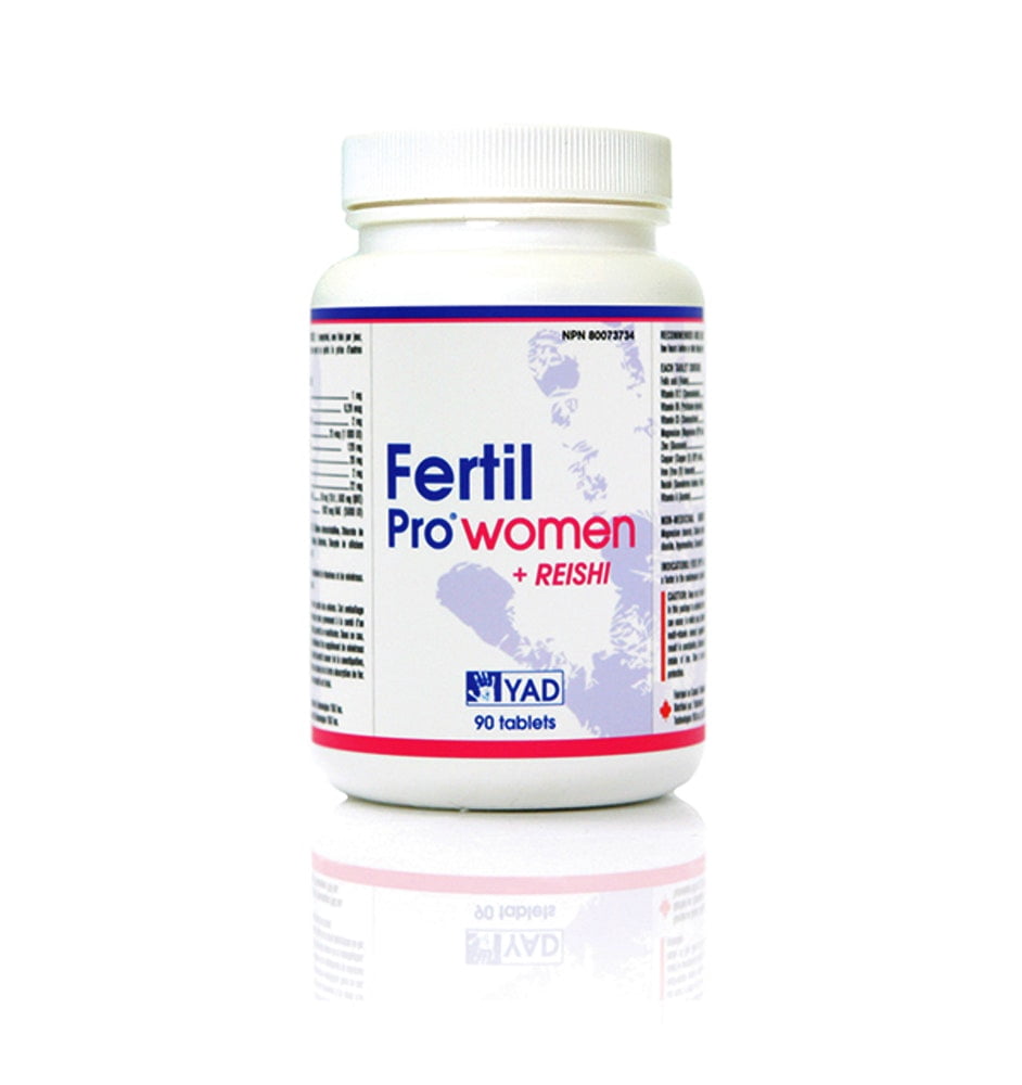 FERTIL PRO Women + Reishi By YadTech - 100% Natural Sexual Health Suppliment. Recommended By Most Fertility Specialists Across Canada. 90 Days Supply.