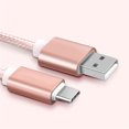thumbnail image 2 of spellwife 1 Meter Type-C Woven Mobile Phone Data Cable Charging Line Cord 2 in 1 Fast Charging Data Transfer, 2 of 8