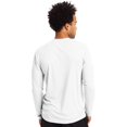 thumbnail image 2 of Hanes Mens Sport FreshIQ Cool DRI Long Sleeve Tee 2-Pack, L, White, 2 of 3