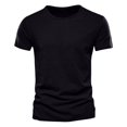 thumbnail image 3 of Besolor 3 Pack Men's Summer Shirts Big and Talls Short Sleeve Basic Tees Round Neck Athletic Workout Tee Tops, 3 of 6