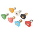 thumbnail image 1 of 7Pcs 1/4Inch Pressure Washer Spray Tips Nozzles High Power Kit Quick Connect Set 4000 Psi Garden Cleaner Power Tools Accessories, 1 of 9