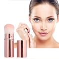 thumbnail image 4 of Iumwxz Retractable Mini Makeup Brush With Cover Portable Fiber Highlight Blush Brush, 4 of 6
