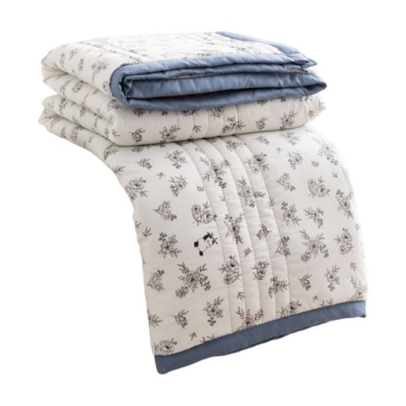 Yhmxh Literie Impression Couette d'Été Fraîche Conviviale Lavage Couette pour Climatiseur Petite Couette d'Été Fraîche Couette pour Dortoir d'Étudiant Douce pour la Peau Jeté Couverture Lavable à la Machine Microfibre