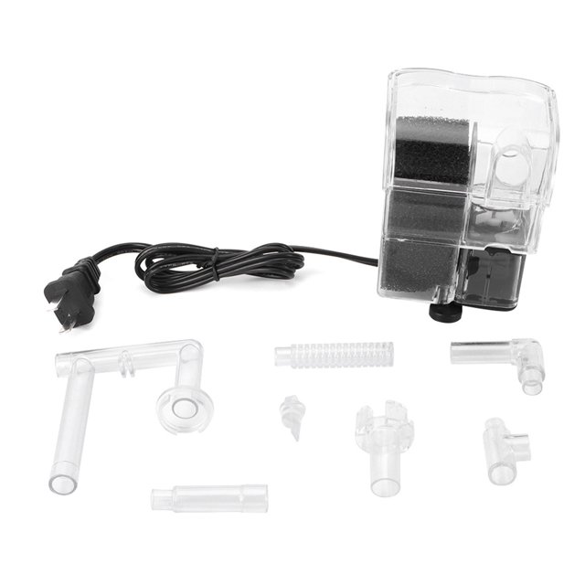 Fish Tank Waterfall Filter Aquarium Waterfall Filter Aquarium Water Filter Fish Tank Water Filter 3 In 1 Submersible Pump Waterfall Filter Water For Fish Tank Aquarium CN Plug