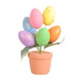 thumbnail image 1 of Décorations de Pâques, Pot d'Ufs de Pâques 17cm, Pot de Fleurs pour Cour Extérieure, 1 of 1