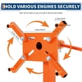 thumbnail image 4 of BeesClover Heavy Duty Engine Stand for Auto Repair – Rotating Motor Hoist Dolly with Folding Steel Frame, 4 Adjustable Arms, 4 of 7
