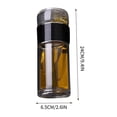 thumbnail image 3 of Dvkptbk Water Cup High End Double-Layer Tea Separation Cup Glass Cup Transparent Tea Brewing Cup Filtering Portable Cup Women's and Men's Tea Kitchen Gadgets, 3 of 6