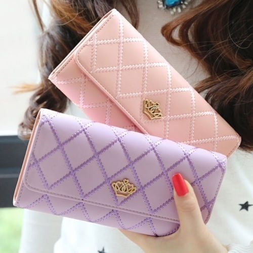 Fashion Women Ladies PU Leather Clutch Wallet Long Card Holder Purse Handbag