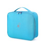 ZheElen Kit Fabrics Indoor Emergency First Aid Box Storage Bag Travel Outdoor Children Student Accessories Survival Blue Large Size 1Set