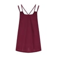 thumbnail image 5 of Birdeem T-Shirt Mode Femme Couleur Unie Col en V Confortable Ample Sans Manches Blouse Décontractée, 5 of 5