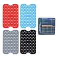 thumbnail image 1 of 4 pièces doublures de friteuse à air tapis de friteuse à air réutilisables en silicone antiadhésif résistant à la chaleur doublures de panier à vapeur tapis de friteuse à air tapis découpable avec tab, 1 of 14