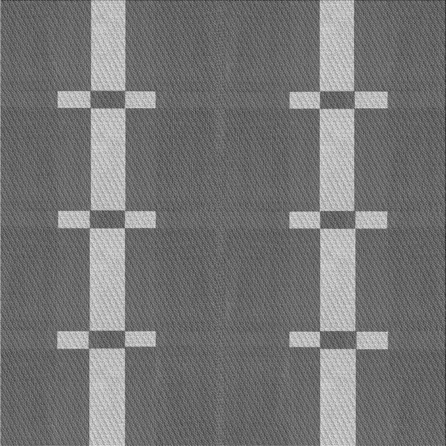 Ahgly Company Tapis d'Intérieur Lavables en Machine, Carrés Transitionnels, Gris, 7' Carré