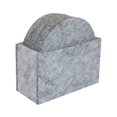 thumbnail image 2 of Oleegame 2PC Placemat Set Of 12 Round Grey Includes A Matching Holder Light Gray Gray, 2 of 6