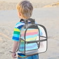 thumbnail image 1 of Dvkptbk Sac à Dos Clair Sac à Dos Transparent avec Fonction de Sac à Dos Visible pour Étudiant, Sac à Dos d'Extérieur, Sac de Rangement Multi PVC Fournitures Scolaires en Liquidation, 1 of 2